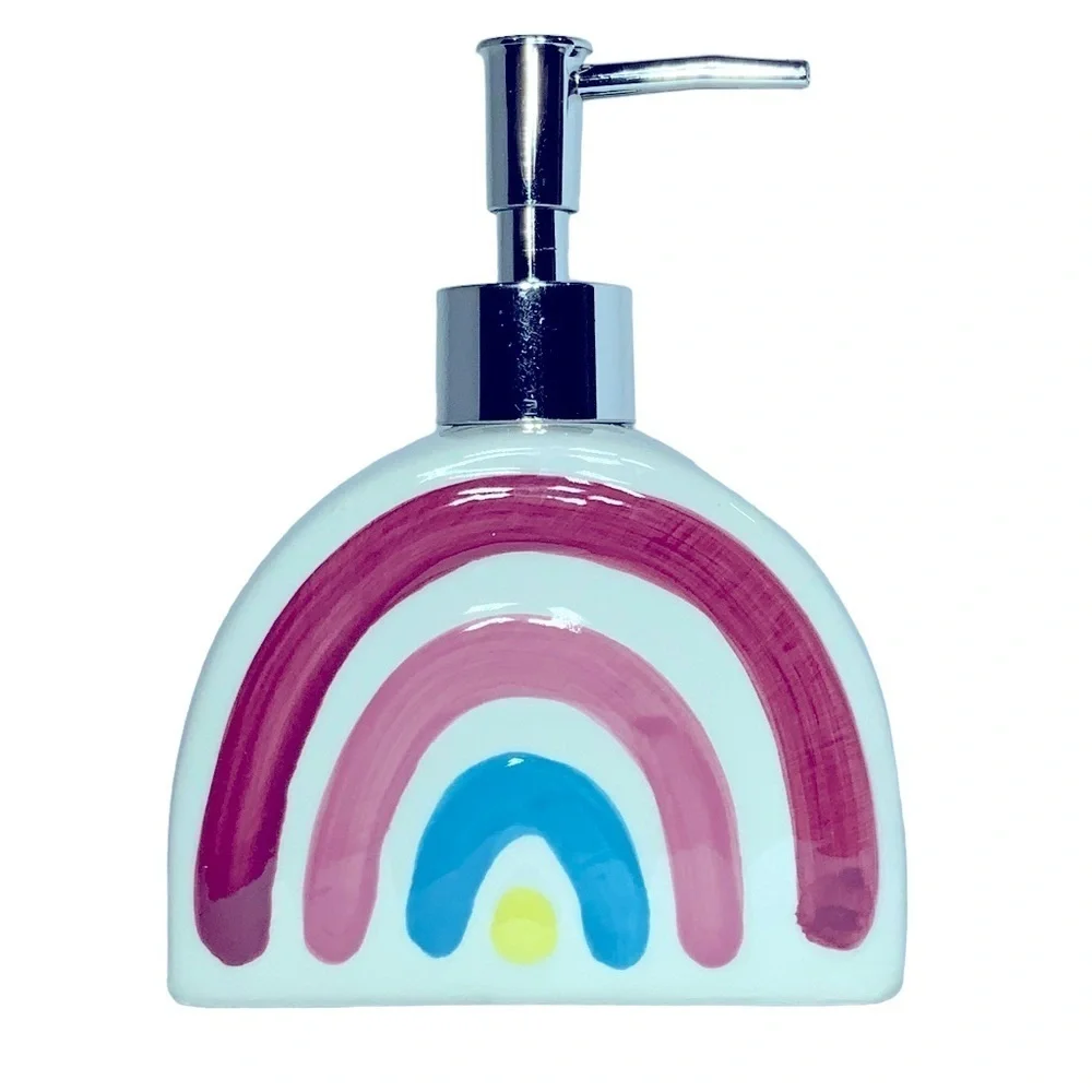 Matt & Maddie Rainbow Soap Dispenser Midnight Unicorn Ceramic Collection Any Age